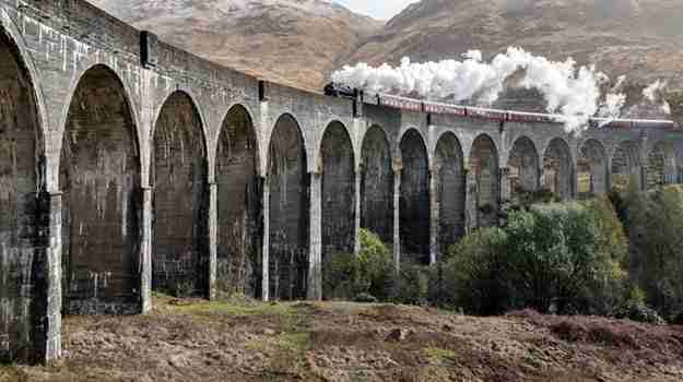 train with smoke