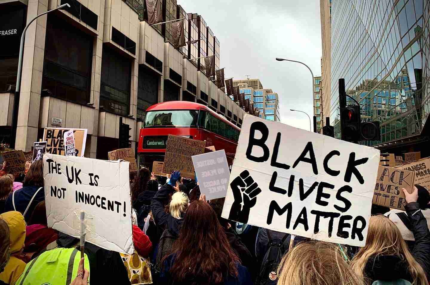 Image from the Black Lives Matter Protest in London 2020