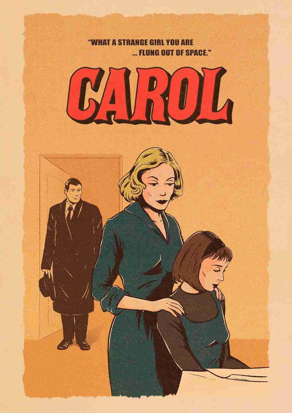 Movie poster style piece of art of Carol by Jenifer Prince