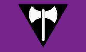 labrys lesbian flag
