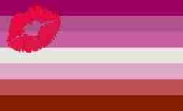 lipstick lesbian flag