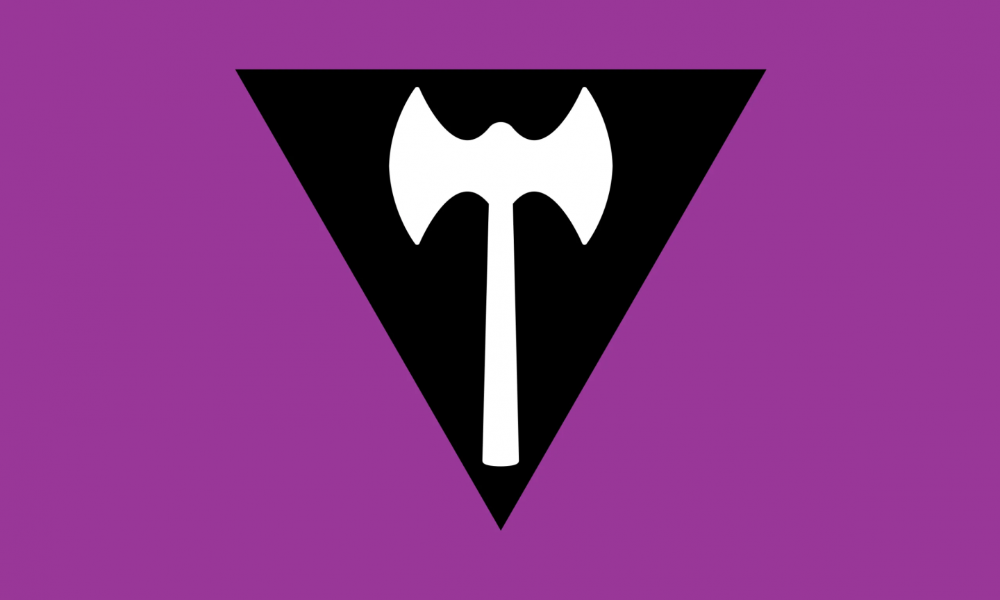 The Labrys Flag - lesbian flag