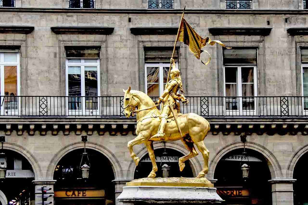 Statue in Paris of Joan of Arc, an important queer historical figure.