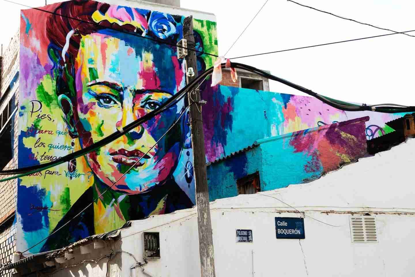 Mural depicting Frida Kahlo