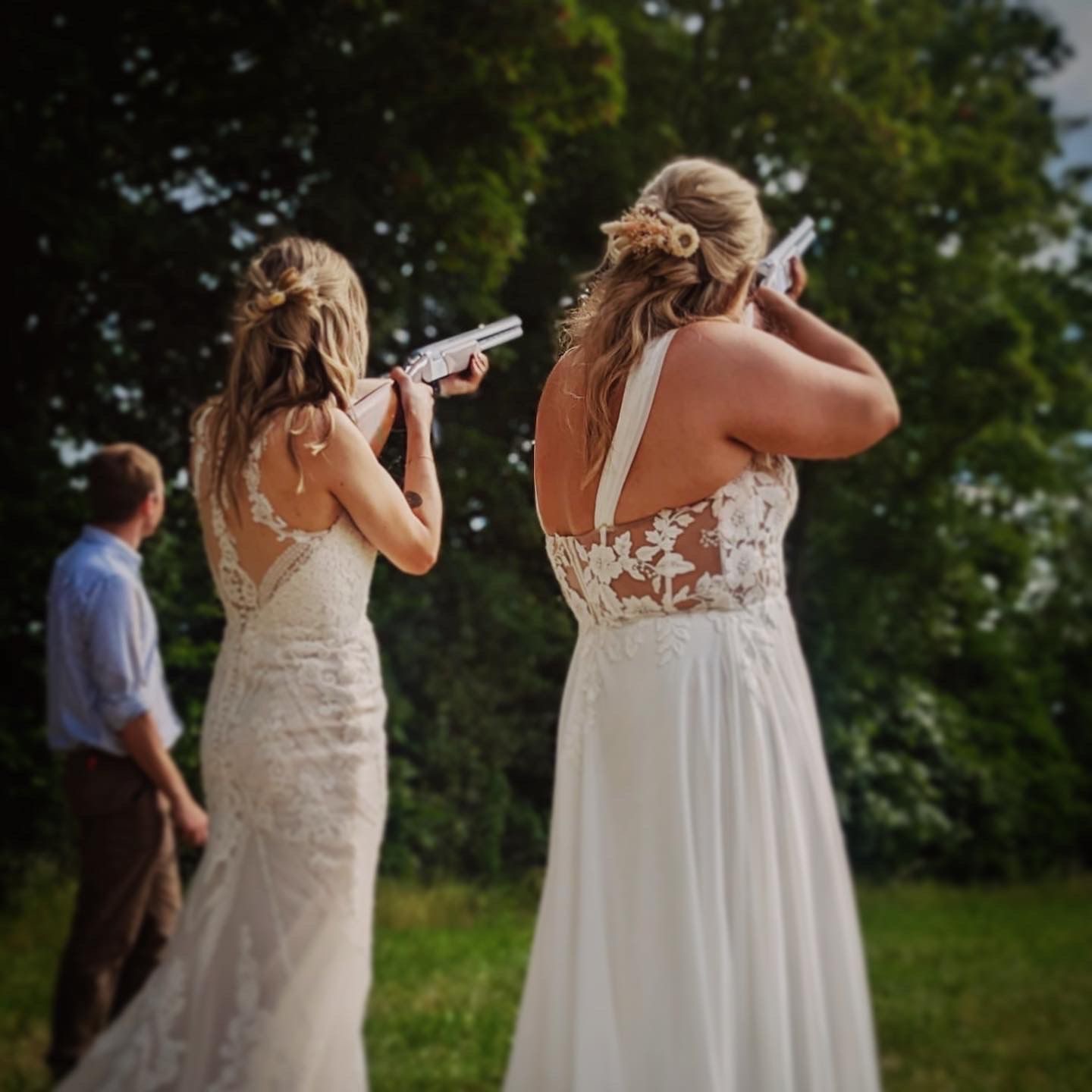 jem and sian lesbian wedding ideas - lazy clay shooting