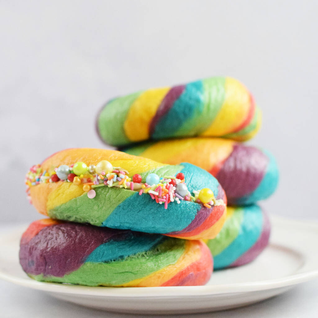 rainbow bagel